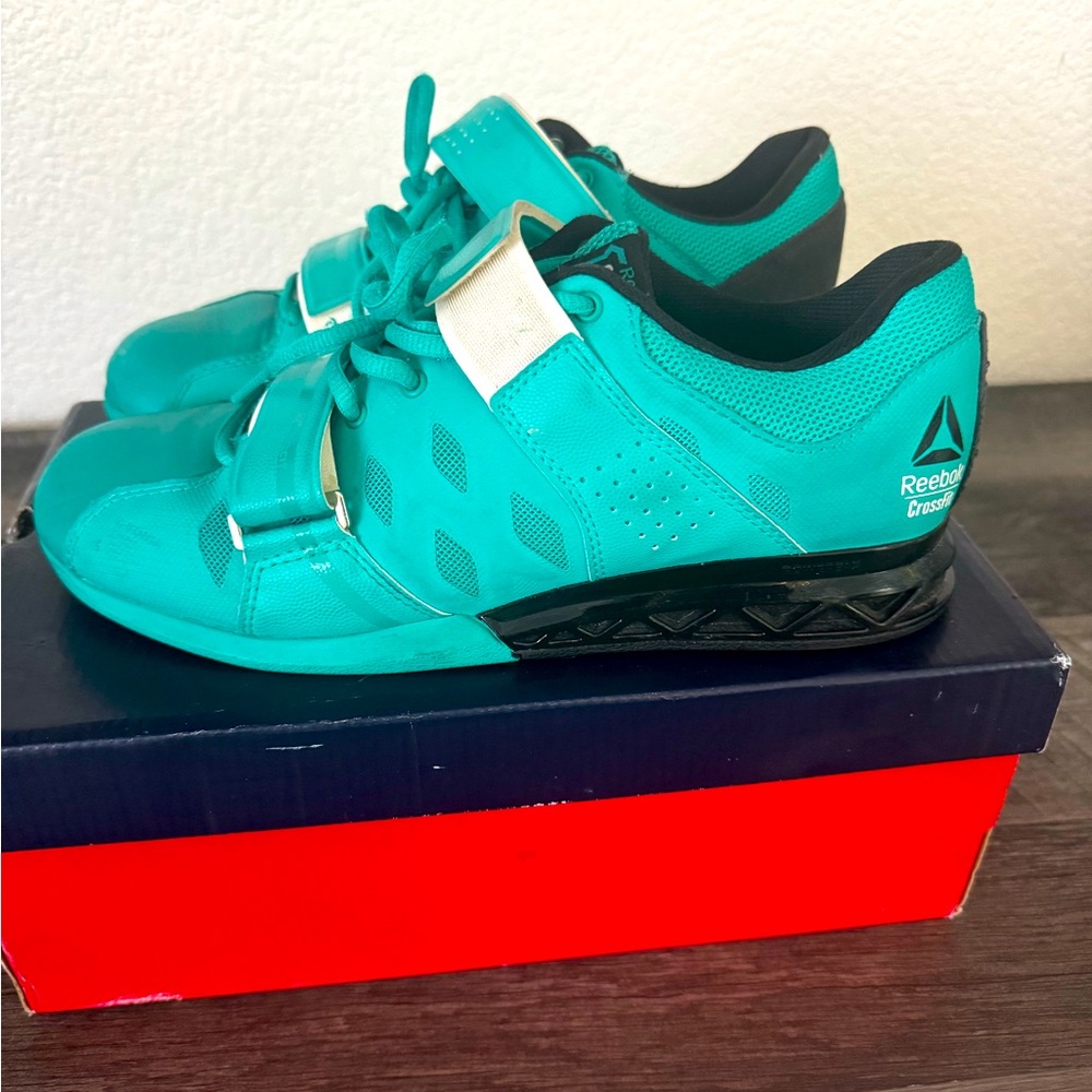 Reebok Nano Olympic lifters teal green size 9